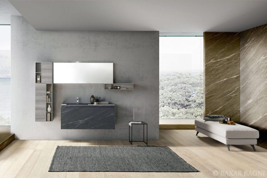 salle de bains en marbre