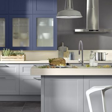 Cuisine Design Gris Bleu Cuisine Design Gris Bleu