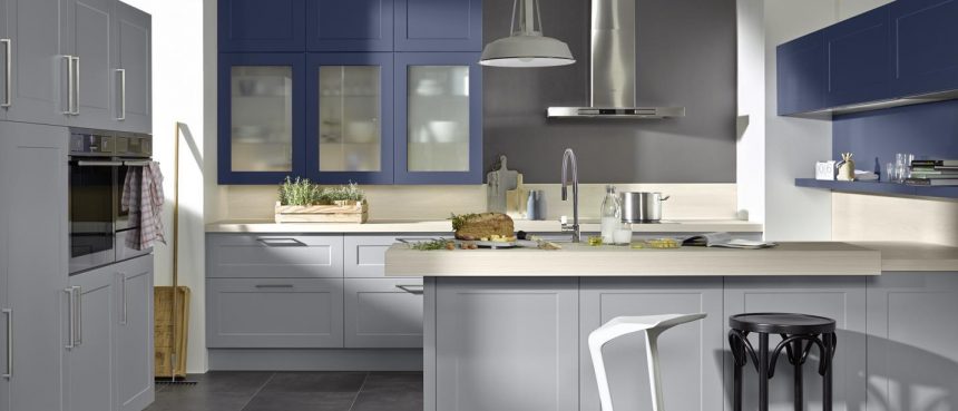 Cuisine Design Gris Bleu Cuisine Design Gris Bleu