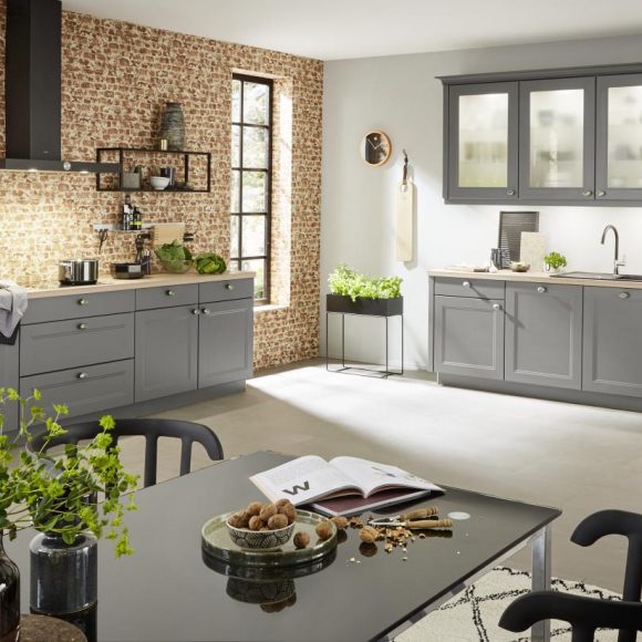 Cuisine Grise Plan De Travail En Chene Cuisine Grise Plan De Travail En Chene