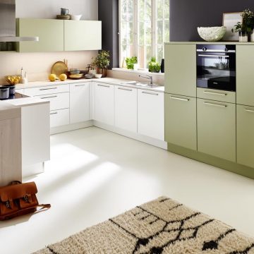 Cuisine Nolte Vert Avocat Et Blanc