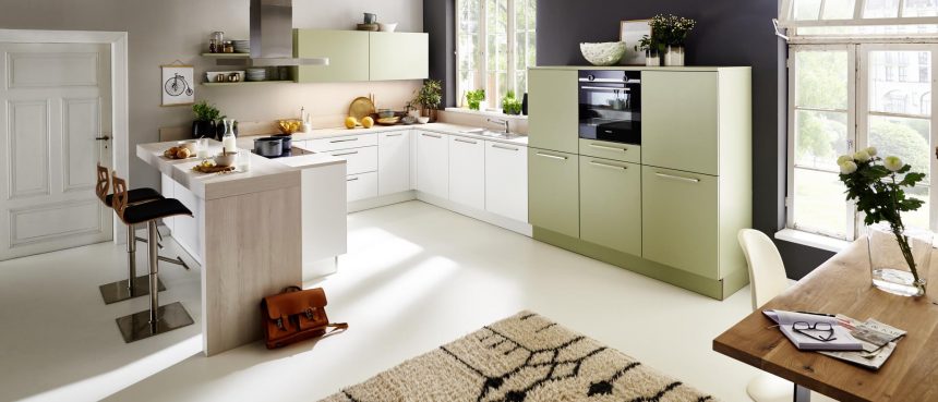 Cuisine Nolte Vert Avocat Et Blanc