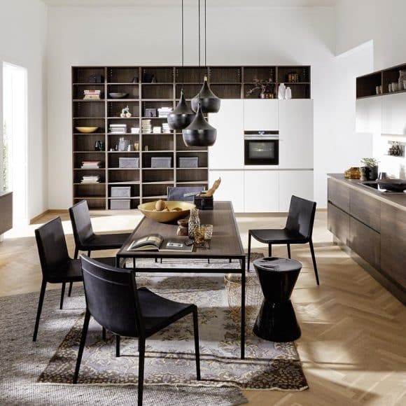 Espace de vie convivial avec cuisine Nolte Thonon