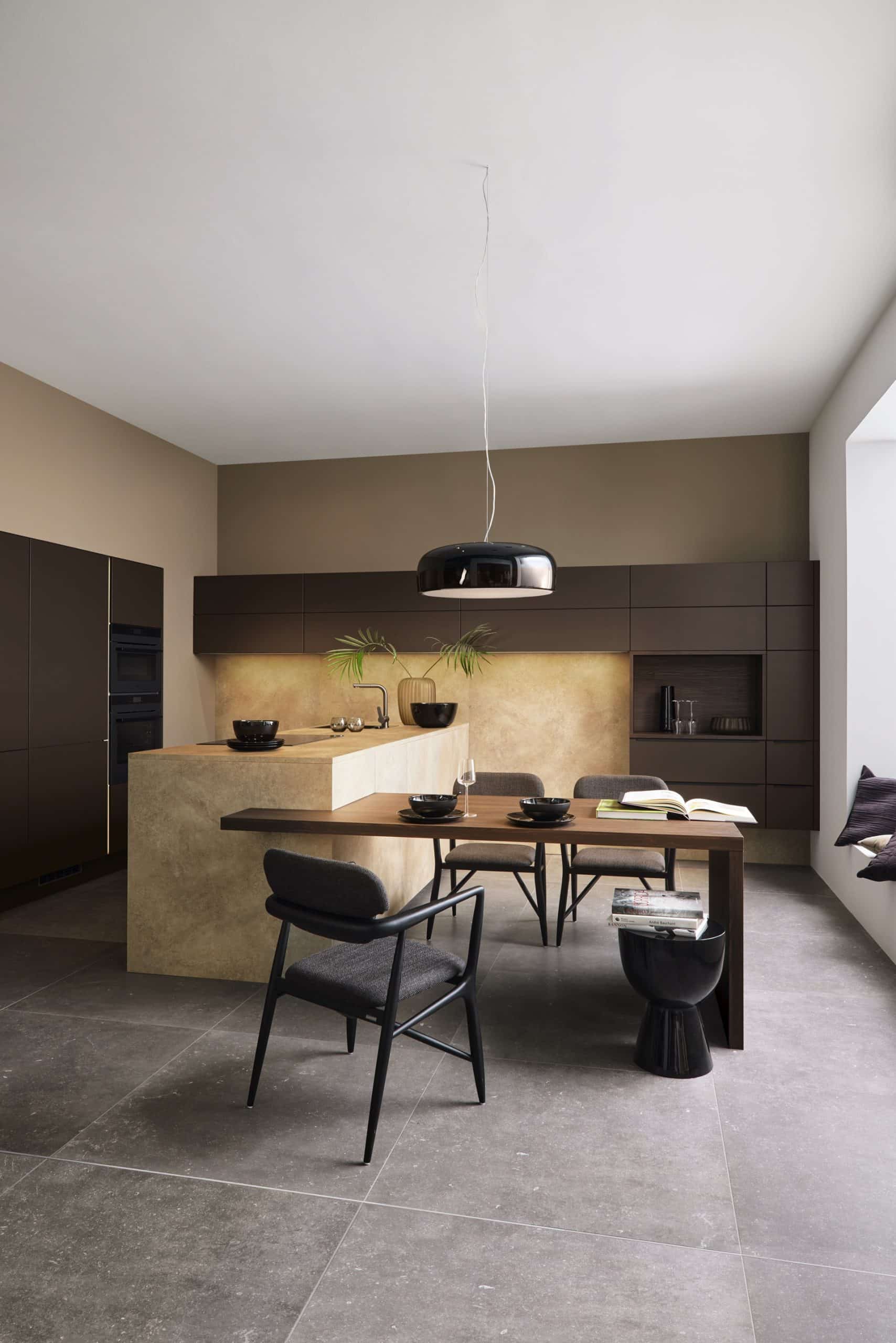 Façade de cuisine en matière synthétique Nolte nettoyée et entretenue