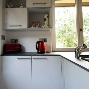 Côté rangements : des façades plus claires. cuisine industrielle